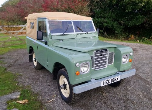 1981 Land Rover Series 3 2¼ Petrol 88” Soft Top  SOLD