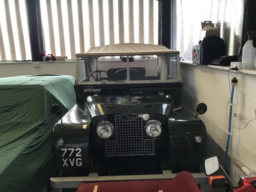 1955 Land Rover Series 1  S.W.B, Canvas Tilt Roof For Sale