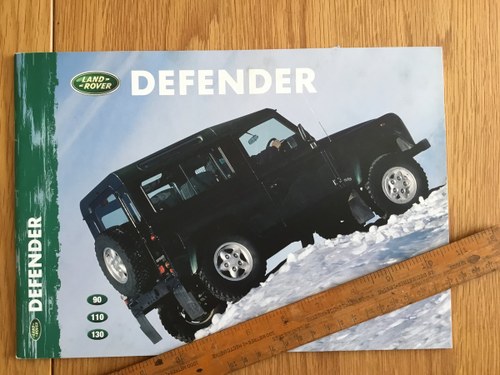 1999 Land Rover Defender brochure VENDUTO
