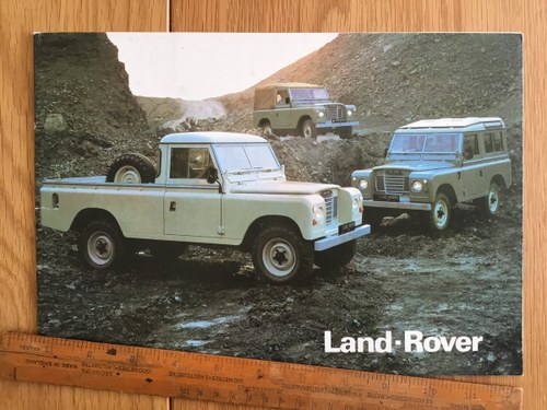 1988 Land Rover brochure VENDUTO
