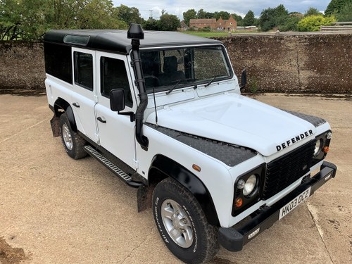 2003 Defender 110 TD5 CSW 9 seater+pano rear windows SOLD