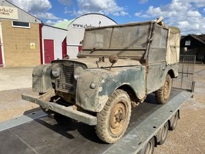 1952 Landrover Series 1, Reg No. MRT 758. For Sale by Auction