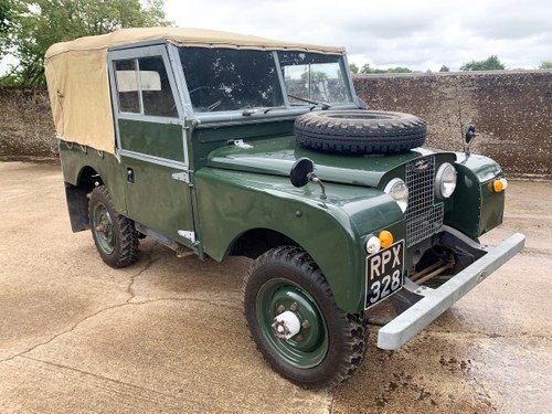 nicely patinated 1954 Series One 86in soft top-older resto For Sale