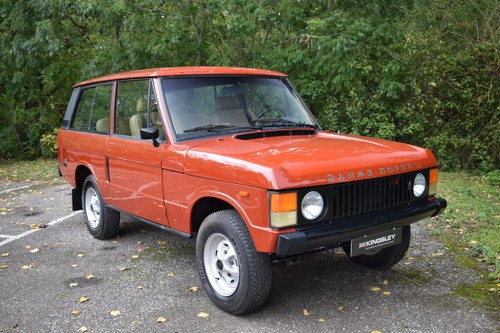 1982 LHD RANGE ROVER CLASSIC 2 DOOR VENDU
