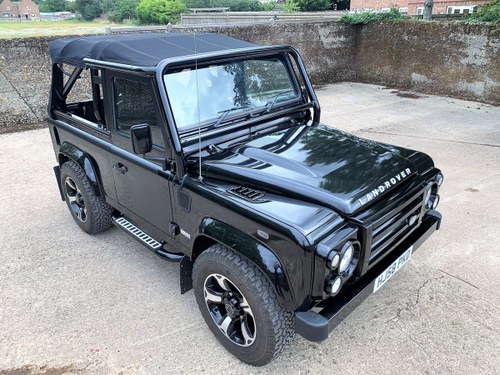 exceptional 2009 Defender 90 SVX soft top fast road stage 2 VENDUTO