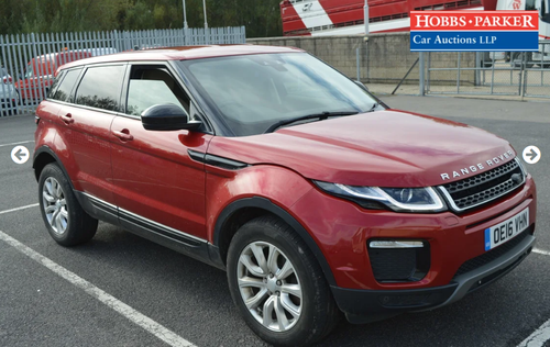 2016 Land Rover Evoque SE Tech 61,717 for auction 25th For Sale by Auction