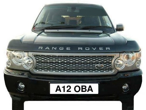 Number Plate: A12 OBA (Car Not Included) In vendita