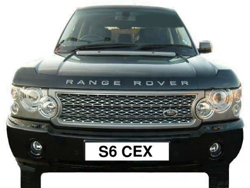 Number Plate S6 CEX (Car Not Incloded) In vendita