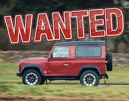 1990 WANTED: LEFT HAND DRIVE Land Rover Defender