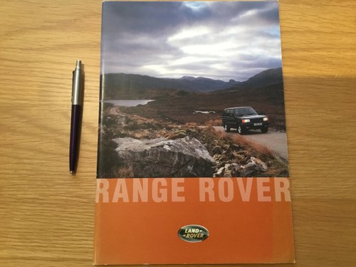 1995 Land Rover Range Rover brochure VENDUTO