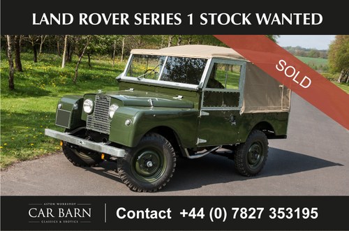 1956 Land Rover Series 1 Stock Wanted For Sale