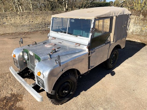 1952 Series One 80in soft top +alloy bulkhead For Sale