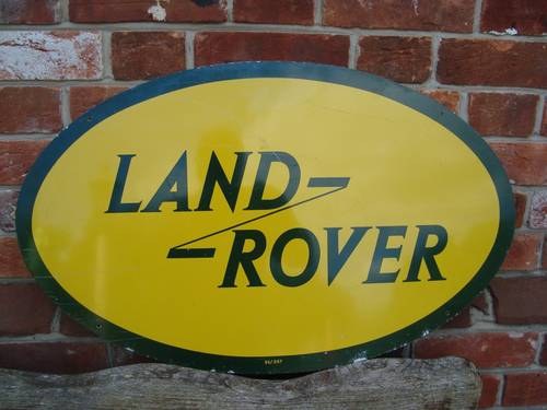 LAND ROVER MAIN DEALER SIGN FROM 50'S 60'S