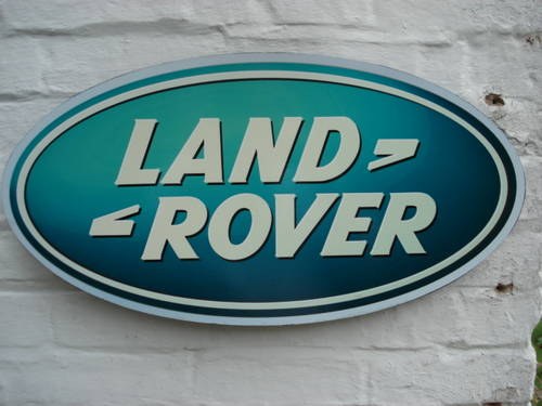 Land Rover garage sign For Sale