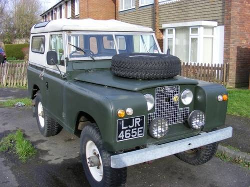 1967 A VERY GOOD UPRATED SERIES 2A LANDROVER. SOLD