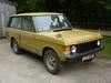 1975 Range Rover - barn find, highly original VERKAUFT