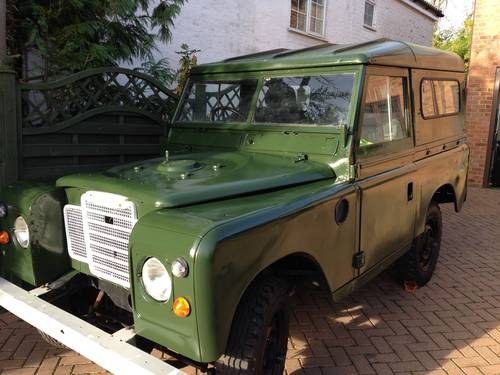 Landrover 1976 Series 3 end of project sale VENDUTO