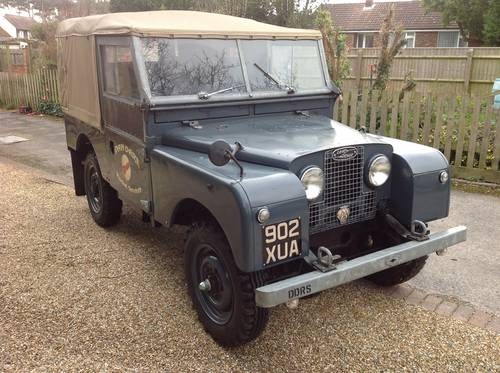 1954 LAND ROVER SERIES ONE RAF BLUE SOLD