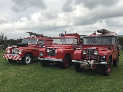1954 A collection 3 x Vintage Land Rover Fire Engines For Sale