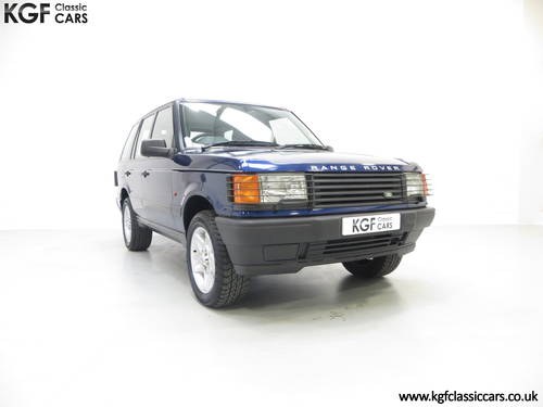 1995 An Early P38A Range Rover 4.0SE with 63,003 Miles from New. SOLD