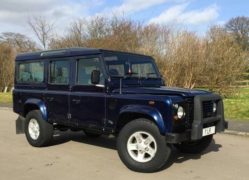 2003 DEFENDER 110 COUNTY STATION WAGON Td5 9 SEAT - MET OSLO BLUE For Sale