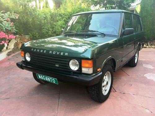 1990 LHD Range Rover Classic 2 Door 3.9 V8 with only 75,000 Km! SOLD