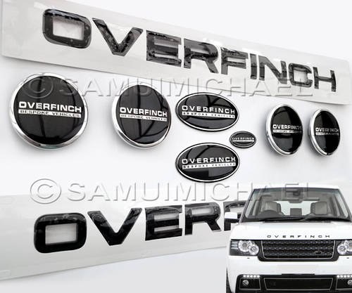 RANGE ROVER 'OVERFINCH' BLACK MAKE OVER KIT 9 PIEC For Sale