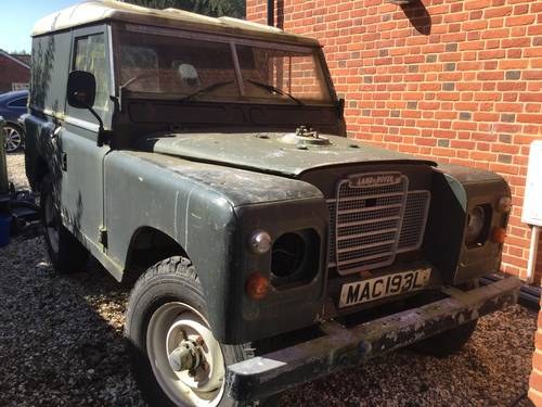 1973 Land Rover Series 3 SWB Restoration Project SOLD