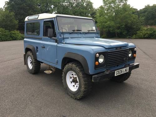AUGUST ENTRY. 1990 Land Rover Defender 90 For Sale by Auction