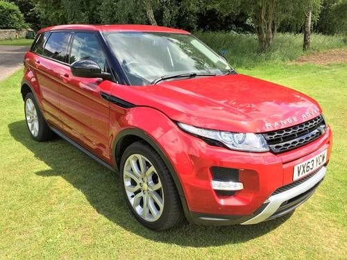 stunning 2014 Range Rover Evoque 2.2SD4 Dynamic+1 lady owner SOLD