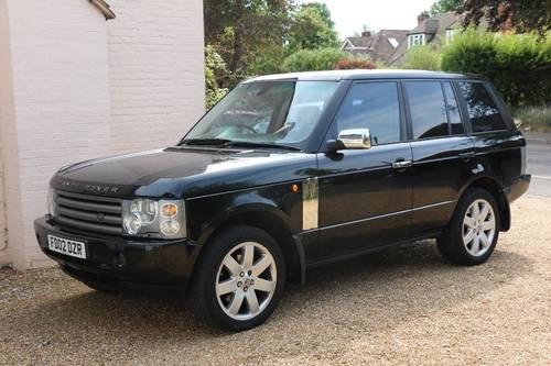 2002 Nice Black Range Rover with below average miles SOLD