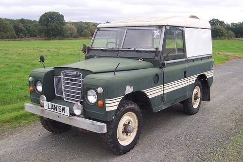 1981 Land rover series 3.for restoration"LAN 6"no/plate For Sale