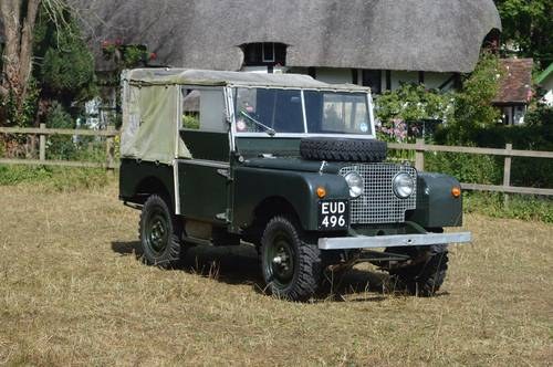 1950 Land Rover Series I 80" lights through grille model For Sale by Auction