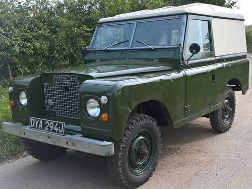 1971 Landrover Series Late 2a Diesel.  For Sale
