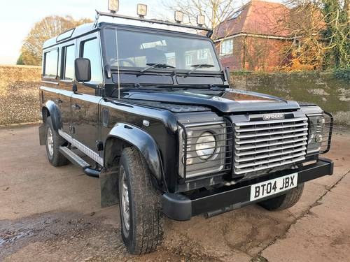 high spec 2004 Defender 110 XS TD5 station wagon 9 seater VERKAUFT