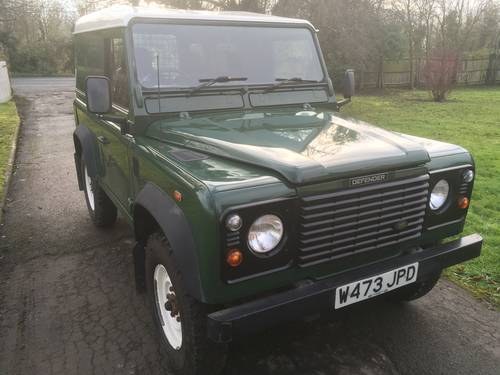 2000 Land Rover Defender 90 Hard Top VERKOCHT