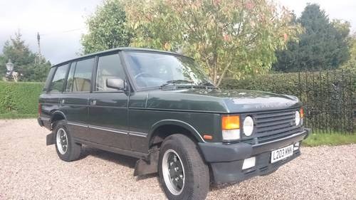 1993 RANGE ROVER VOGUE LSE For Sale by Auction
