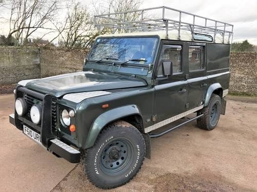 high spec 1989 land rover 110 V8 CSW 5 seater with LPG VENDUTO