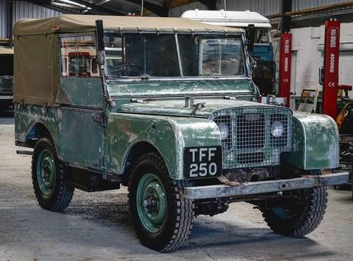 Land Rover Series 1 80”  Rare 1948 Silver chassis SOLD