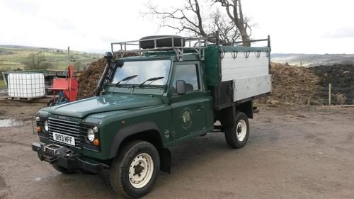 REMAINS AVAILABLE. 1986 Land Rover Defender 110 Tipper  For Sale by Auction