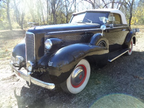 1937 LaSalle Dual Side Mount/Rumble Seat Convertible For Sale