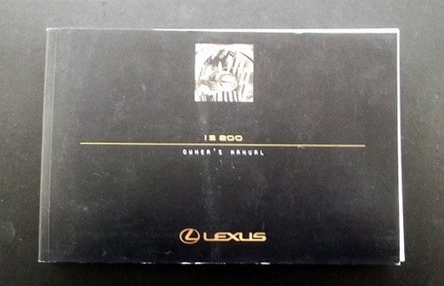 0000 LEXUS IS2000 OWNERS HANDBOOK ORIGINAL - OFFERS À venda