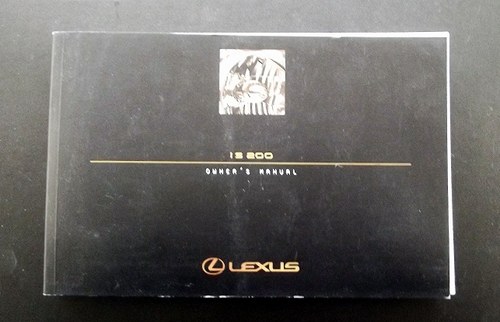 1000 LEXUS IS 2000 OWNERS HANDBOOK Kaufen Bei