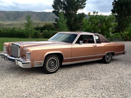 1978 Lincoln Continental Town Coupe = Clean Chamois $9.5k In vendita