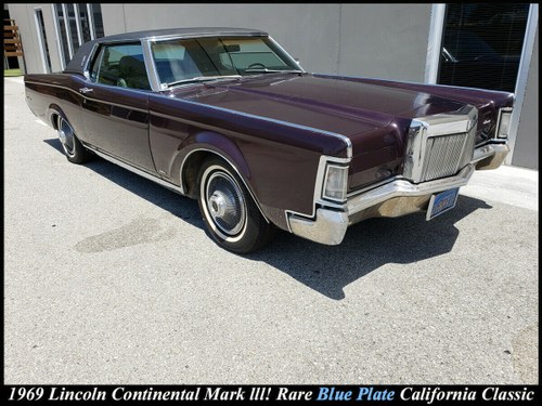 1969 Lincoln Continental MARK III = only 15.3k miles $8.9k For Sale