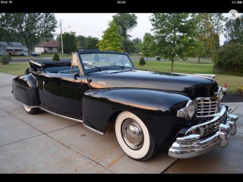 1947 Lincoln Continental Convertible For Sale