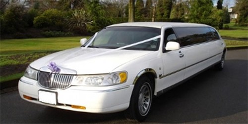 2001 American White Stretch limo 8 seater In vendita