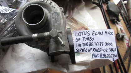 Turbocharger for Lotus Elan m100 SE Turbo