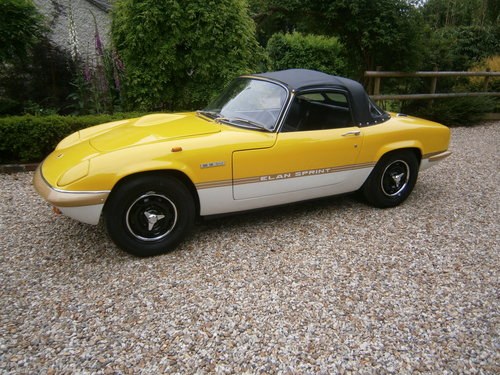 1971 LOTUS ELAN SPRINT GEN. FAC. DHC/LHD '71 *PROVISIONALLY SOLD* Te koop