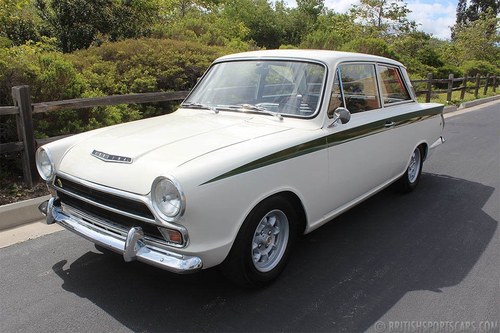 1966 Lotus Cortina = Correct Clean Ivory(~)Black driver $79k For Sale